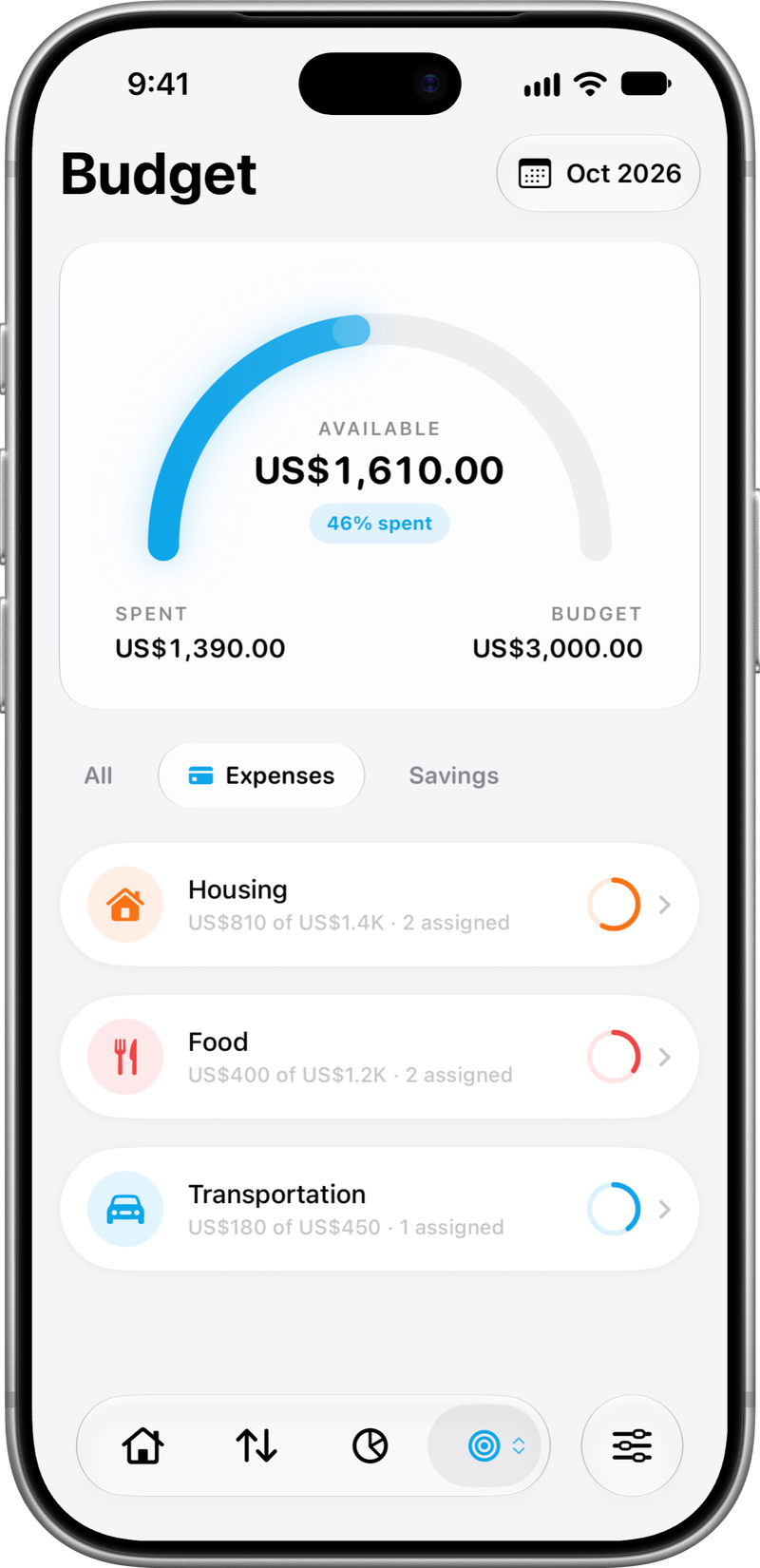 Budget: What you planned and spent.