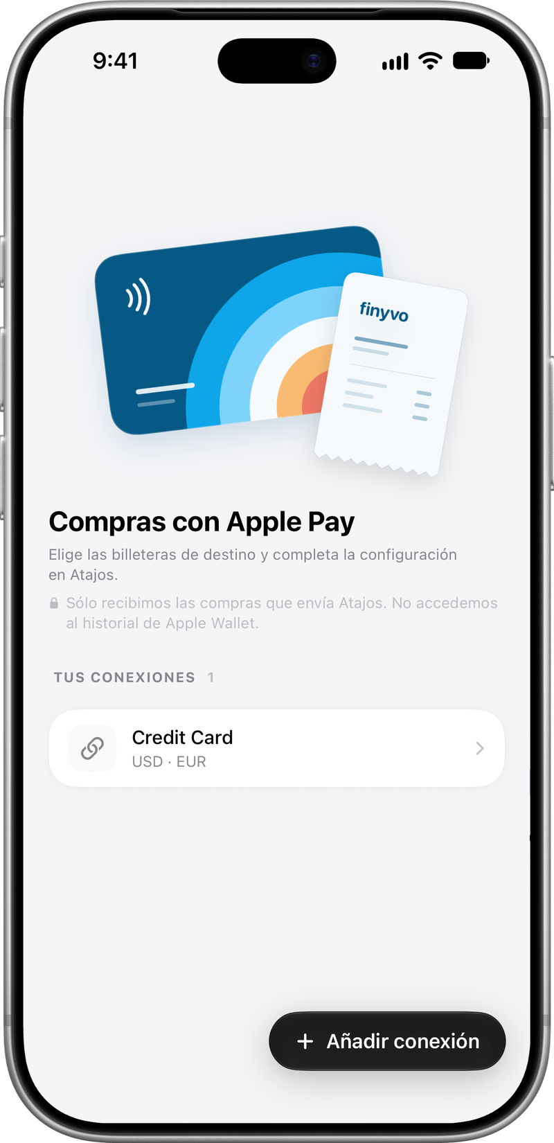 Compras con Apple Pay: Cada tarjeta, con sus billeteras de destino.