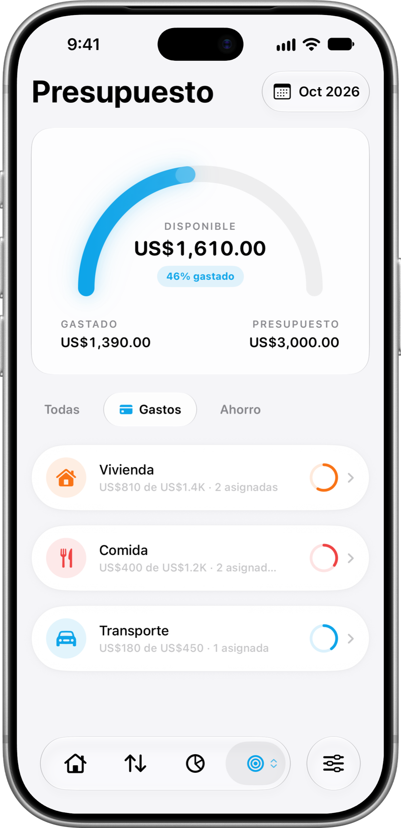 Presupuesto: Lo previsto y lo gastado.